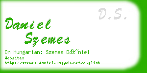 daniel szemes business card